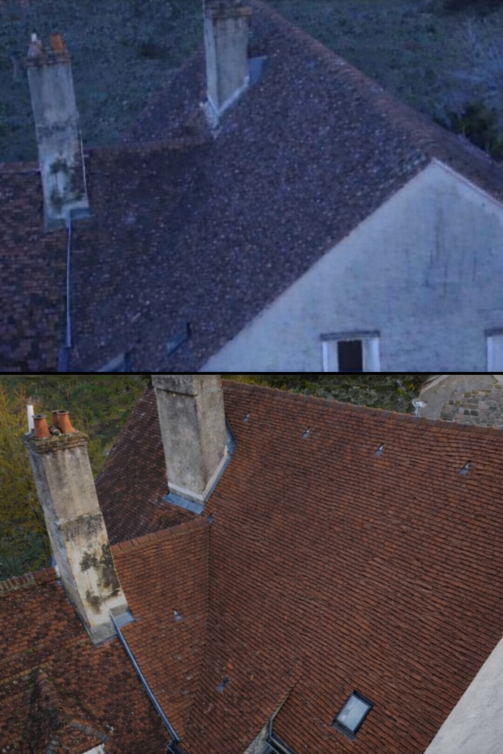 démoussage toiture Rouvray