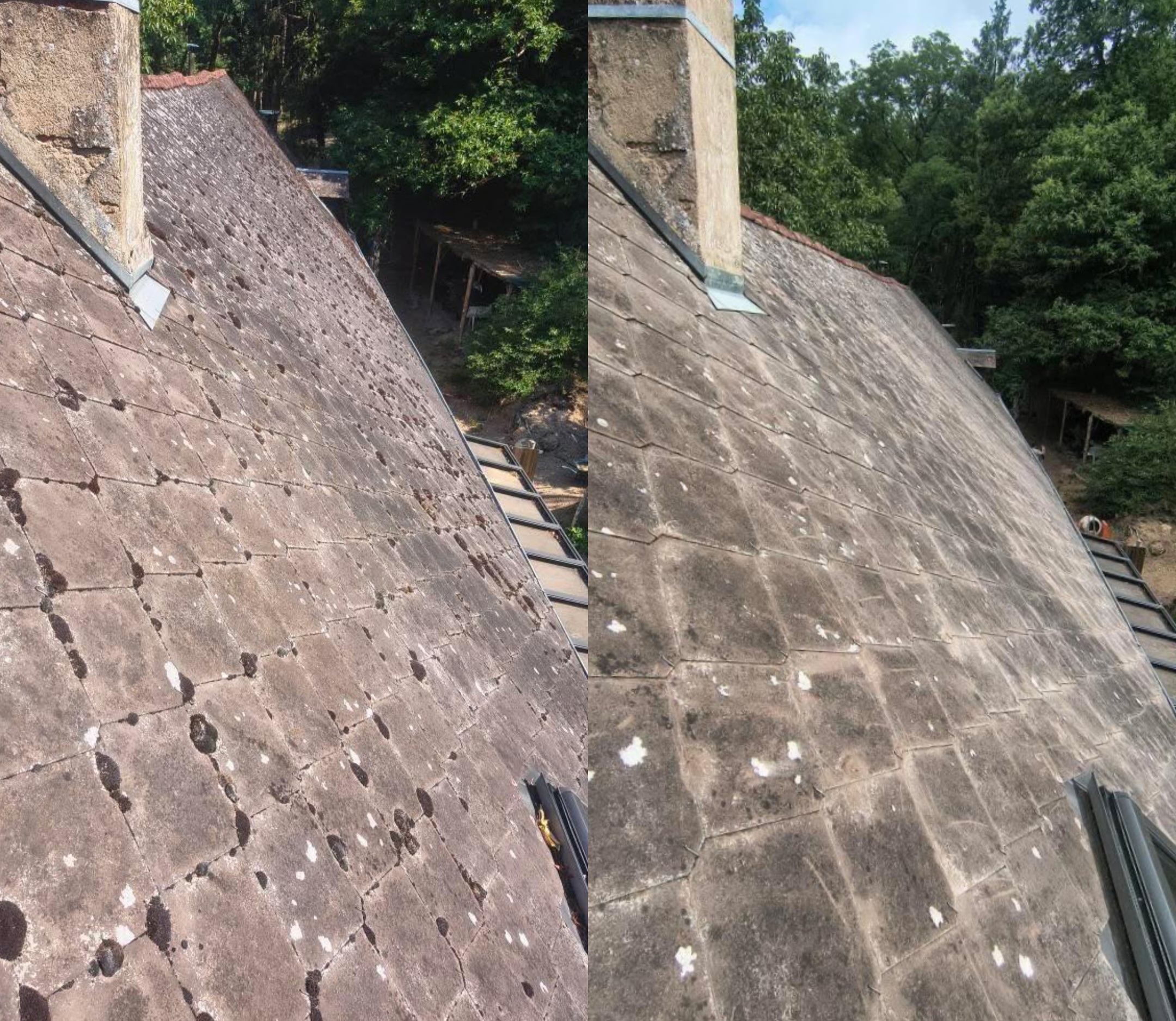 démoussage toiture autun