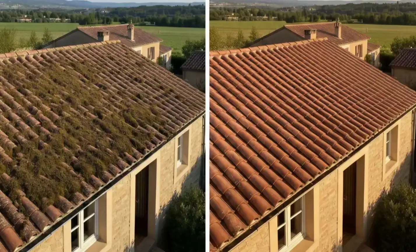 Démoussage toiture Quarré-les-Tombes