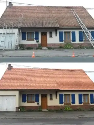 Démoussage toiture Sainte-Magnance