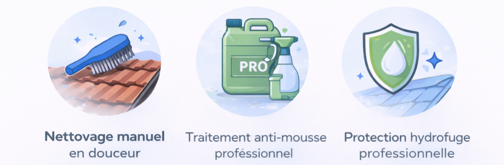 démoussage toiture Morvan